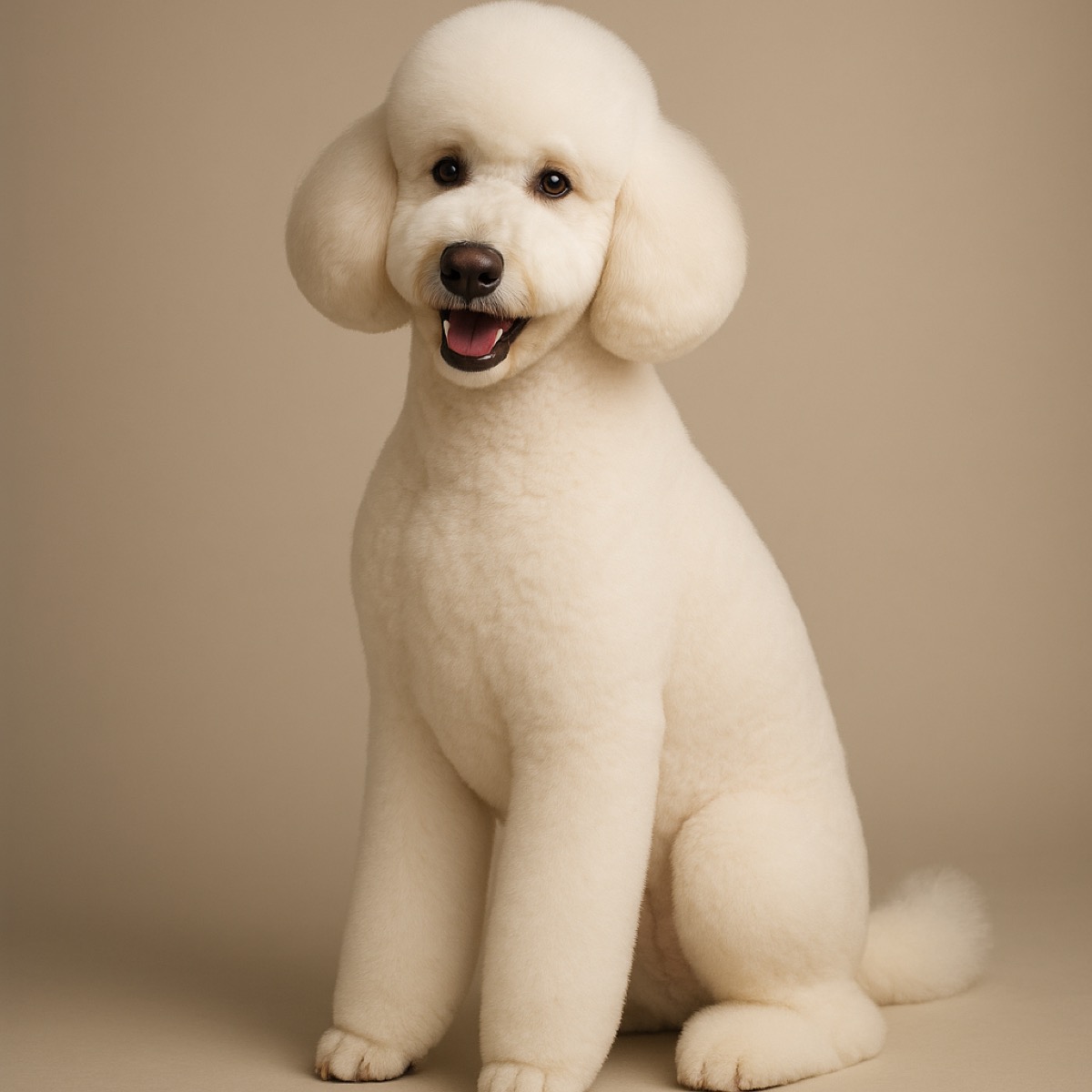 German Shepherd after grooming